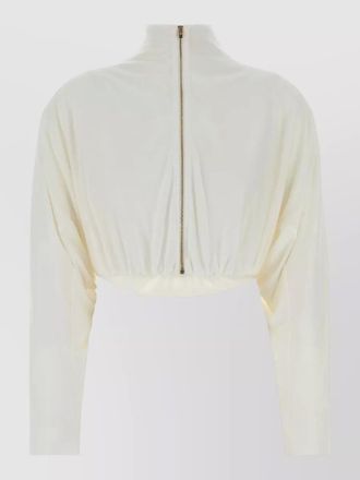 Alaia viscose blend jacket draped design neckline