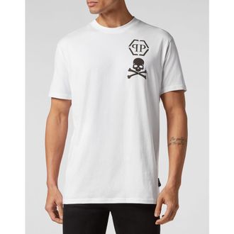 Philipp Plein T-Shirt V-Neck Skull Men in White at Nordstrom, Size Xxx-Large