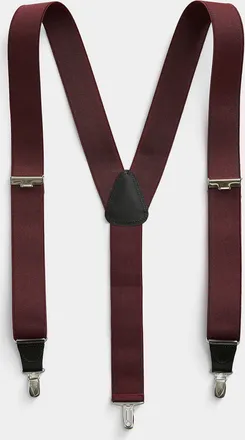 Profuomo Mens Plain suspenders