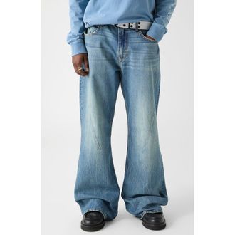 Guess Seamed Bootcut Jeans in Light at Nordstrom, Size 34 X 34