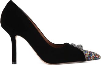 Kurt Geiger 95 mm verfraaide pumps met rits - Zwart