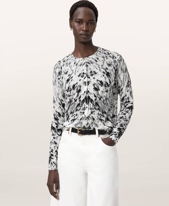 AllSaints Wool Anouk Slim Fit Merino Wool Cardigan, Size: XS