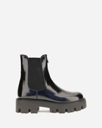 Prada Brushed leather ankle Boots Female 38.5