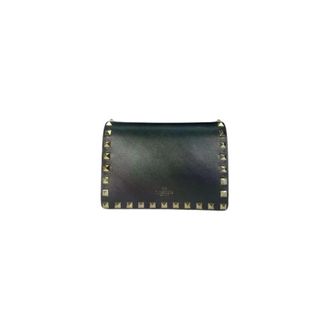 Valentino Pre-owned Rockstud Crossbody Pochette - Dames - Pre-owned - Zwart - Maat: ONE Size Leer