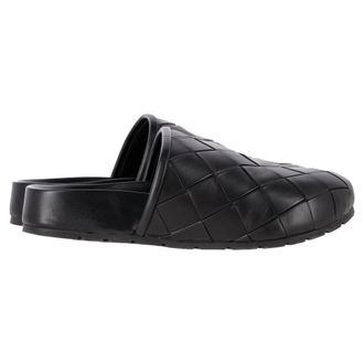 Bottega Veneta Pre-owned Womens Reggie Mules in Black Calf Leather - Size EU 39