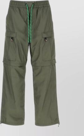 Moncler dynamic cargo pants with elastic waist and drawstring hemline