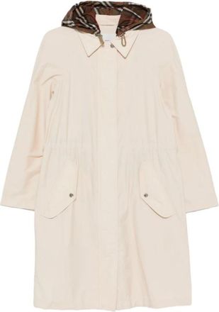 Burberry Parkas, female, Beige, Size: XS Nylon Parka