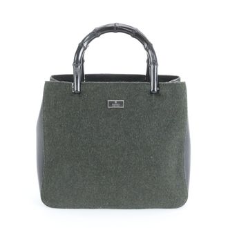 Gucci Khaki Handbag Tote Bag (Pre-Owned)