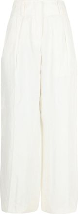 Ferragamo Silk Blend Wide-Leg Pants