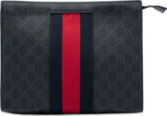 Gucci Pre-owned Gucci GG Supreme Web Clutch Unisex JDWPOGTFJEZV7OLO