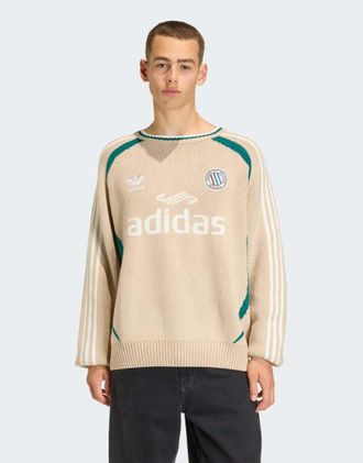 adidas Originals Adicolor Blokecore - Maglione unisex beige wonder-Neutro
