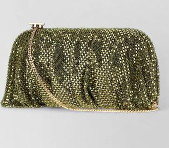 Benedetta Bruzziches crystal-embellished clutch bag