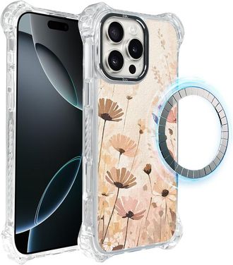 OEM Funda Ibizu Dropguard Ultra Para Iphone 16 Pro Max Con Magsafe, Boho, Flower Meadow