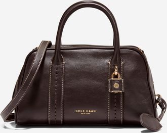 Cole Haan Womens Lockheart Small Satchel - Brown