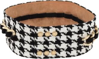 Balmain Pre-owned Belts, female, Black, Size: ONE SIZE Pre-owned Fabric belts