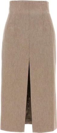 Andamane Dames, Rokken, Beige, Maat: 2XS Wol