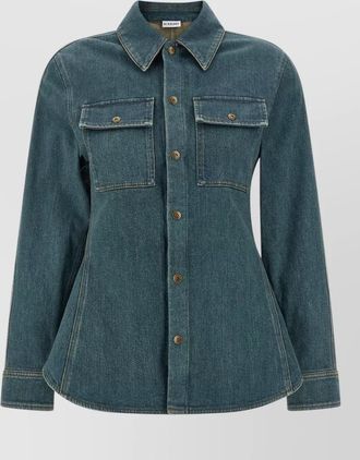 Burberry dakota long sleeve shirt point collar