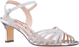 Nina Bryna Ankle Strap Sandal in Silver at Nordstrom, Size 7.5
