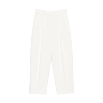 Via Masini 80 M648Lr860 Straight Broeken - Dames - Broeken - Wit - Maat: 2XS