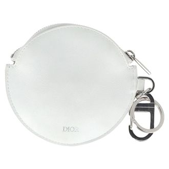 Dior Pre-owned Womens x Daniel Arsham Basketball Zip Coin Case in White Leather - Ecru - One Size