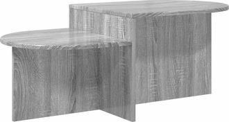 vidaXL Mesa De Caf&eacute; Gris Sonoma 100 X 50 X 40 Cm Madera De Ingenier&iacute;a Vidaxl