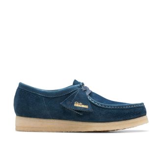 Clarks Heren Wallabee Suede Schoenen (Marine)