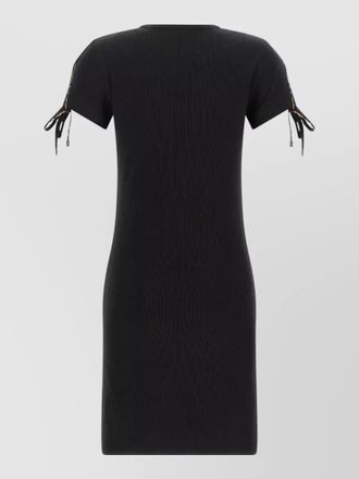 Burberry tatiana dress bow detail crew neck