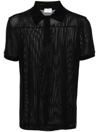 Tシャツ・カットソー Courreges Black viscose blend polo shirt Courrèges Black Viscose Blend Polo Shirt – BALTINI