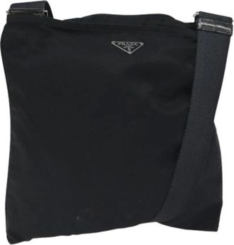 Prada Pre-owned Cross Body Bags, female, Black, Size: ONE SIZE Pre-owned Vintage Shoulder Bag