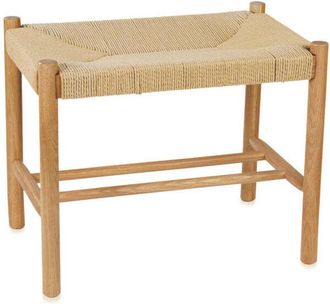 Andrea House Andrea House Mu20134 Banqueta Madera De Roble Y Cord&oacute;n De Papel - Ref: Mu20134