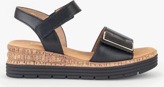 Gabor Womens Gabor SHOUT Womens Ankle Strap Sandals Black - Size: 7