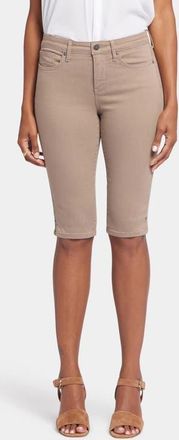 NYDJ Side Slit Capri Bike Shorts in Saddlewood at Nordstrom, Size 12P