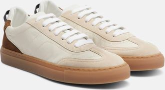 Brunello Cucinelli Monili suede-trimmed sneakers