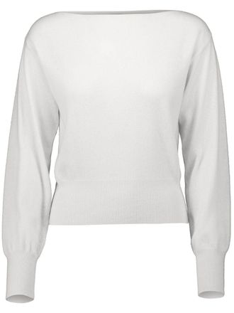 Allude Top met boothals - Wit