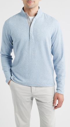 Johnnie-O Ransel Quarter Snap Placket Pullover in Maliblu at Nordstrom, Size Xx-Large