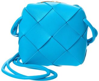 Bottega Veneta Cassette Mini Intrecciato Leather Camera Bag