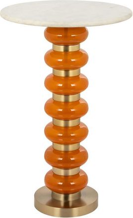 Richmond Interiors Design Marmor Beistelltisch Barbara Orange, ø 41 x 62.5 cm