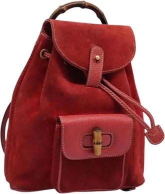 Gucci Pre-owned Backpacks, female, Red, Size: ONE SIZE Pre-owned Vintage Backpack