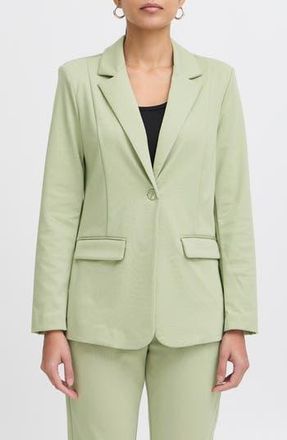 Ichi Kate Long Blazer in Tea Green at Nordstrom Rack, Size X-Large