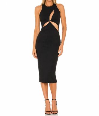 Mother of All Danielle Cutout Midi Dress In Black