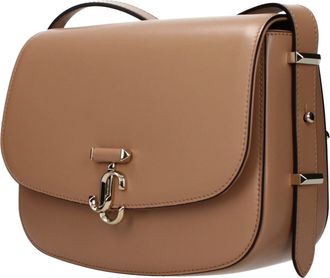 Jimmy Choo London Womens Brown Leather Crossbody Bag