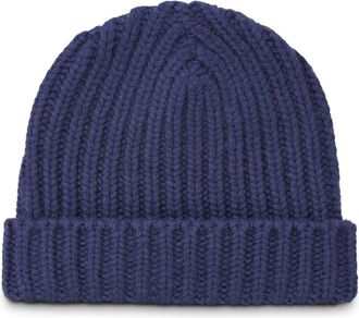 Warm-Me Cashmere Muts - Heren - Hoeden - Blauw - ONE Size - Kasjmier - Accessoires