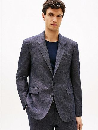 Tommy Hilfiger Wool Blend Twill Regular Fit Blazer