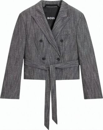 BOSS Jelsia Double Breasted Belted Blazer