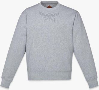 MCM Laurel Logo Ponte Sweatshirt in Grey at Nordstrom, Size X-Small It