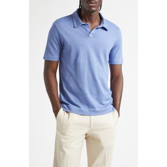 Massimo Alba Aruba Linen & Cotton Polo in Tulip at Nordstrom, Size Xx-Large