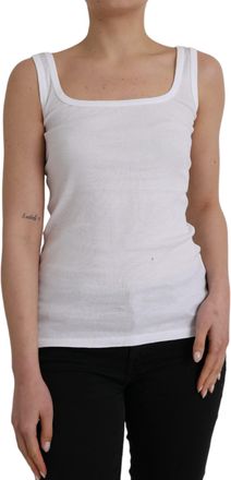 Ermanno Scervino Cotton Sleevelesss Tank Casual Womens Top (Pre-Owned)