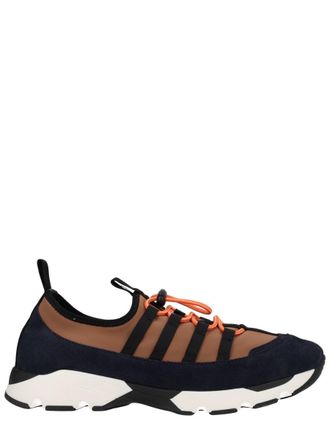 Marni Running Suede Overlays Segmented Sneakers
