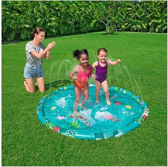 Trade Shop Trade Shop - Tappetino Splash Con Getti DAcqua Effetto Fontana Fondale Marino 165 Cm 52487