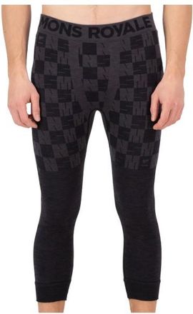 Mons Royale Ascender Merino Seamless 3/4 Legging Merinounterwäsche für Herren | schwarz